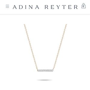 Adina Reyter Diamond Pavé Bar Necklace